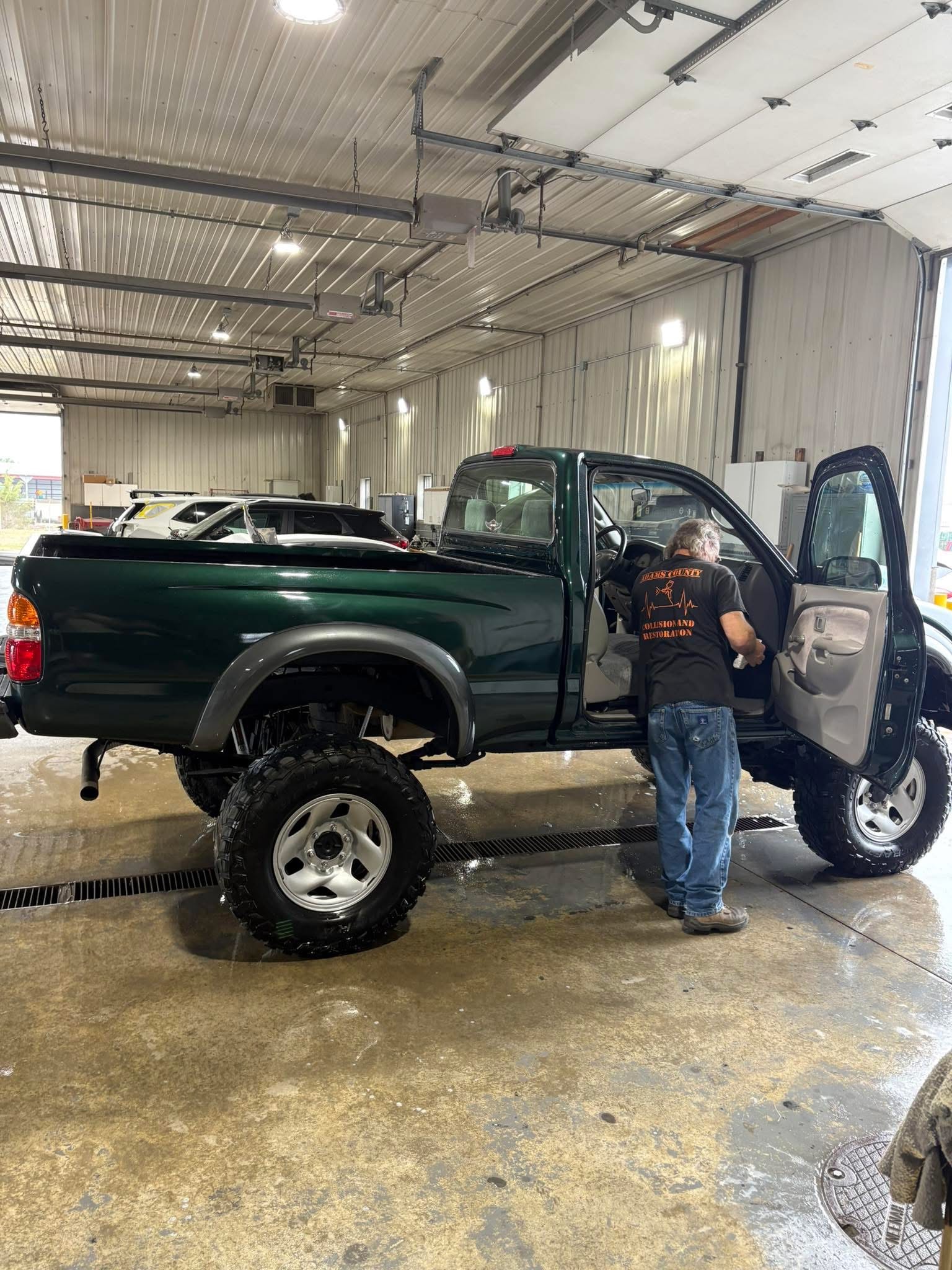 Hands-On Work in Our Collision Center -  Our team works through each stage of the repair process at our West Union, Ohio shop.